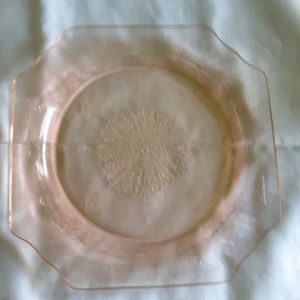 1930's Princess Pink Square Dish 9"